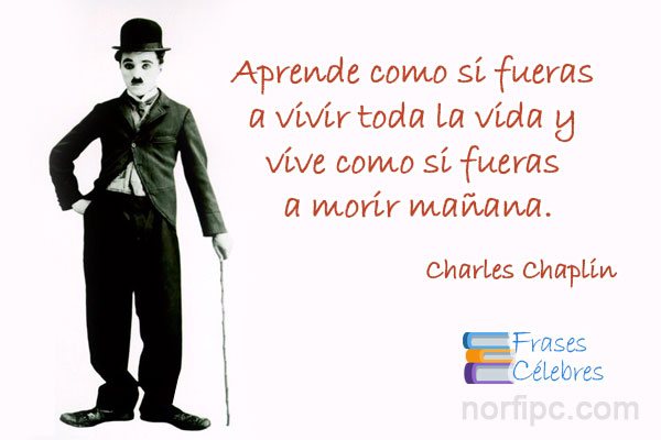 Frases célebre motivadora de Charles Chaplin