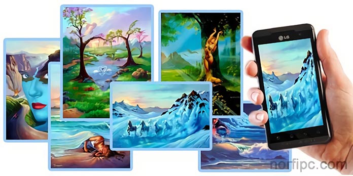 Imágenes y fondos de pantalla artísticos para usar en teléfonos celulares y móviles