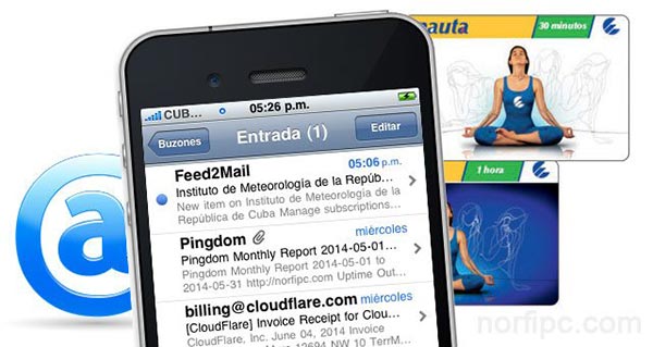 Crear una cuenta de correo en Cuba con el servicio de Nauta y usarla en el teléfono celular