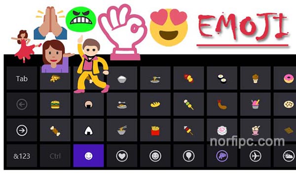 Como crear figuras Emoji con el teclado táctil en Windows