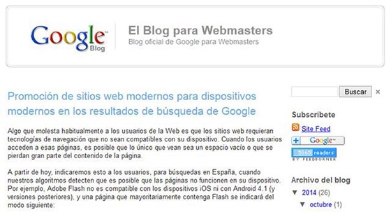 El Blog para Webmasters