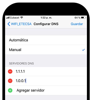 Cambiar los Servidores DNS en el iPhone