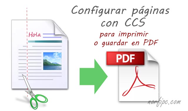 Configurar las páginas con CSS para imprimir o guardar en PDF