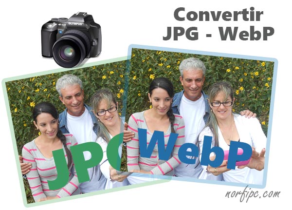 Convertir imágenes o fotos en formatos JPG o PNG a WebP