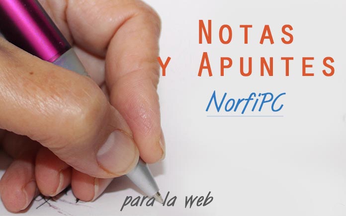 Notas y apuntes de Norfi Carrodeguas para la web
