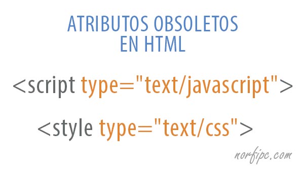 Atributos obsoletos e innecesarios en HTML